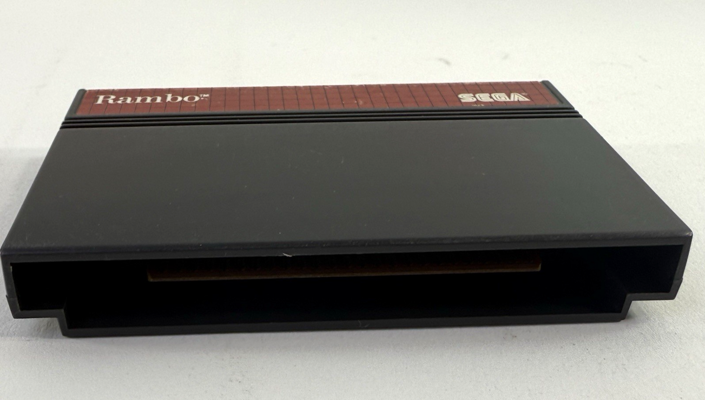 Rambo: First Blood Part II (Sega Master System, 1986) Game Cartridge - Tested