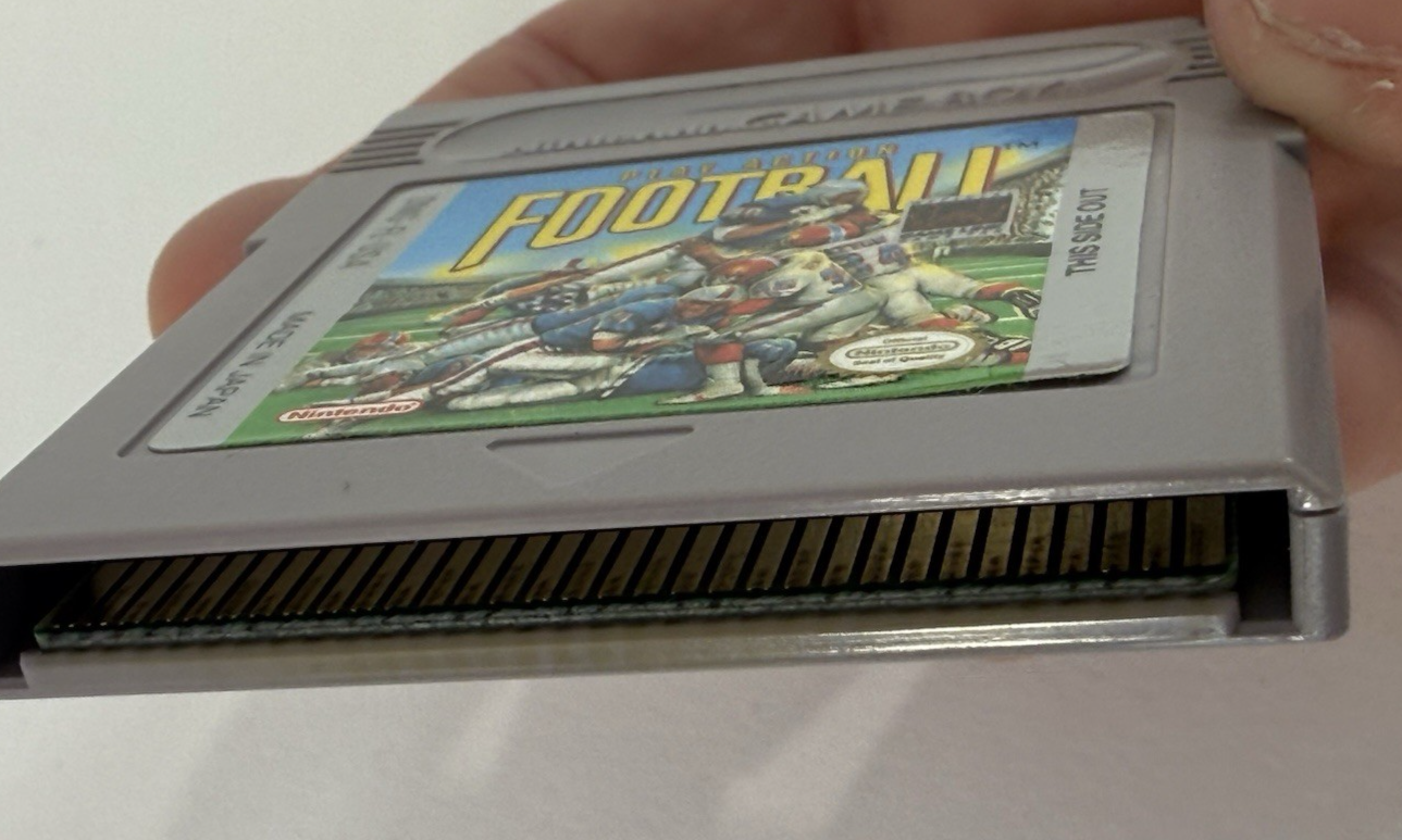 Play Action Football (Nintendo Gameboy, 1990) Game Cartridge - Tested & Working
