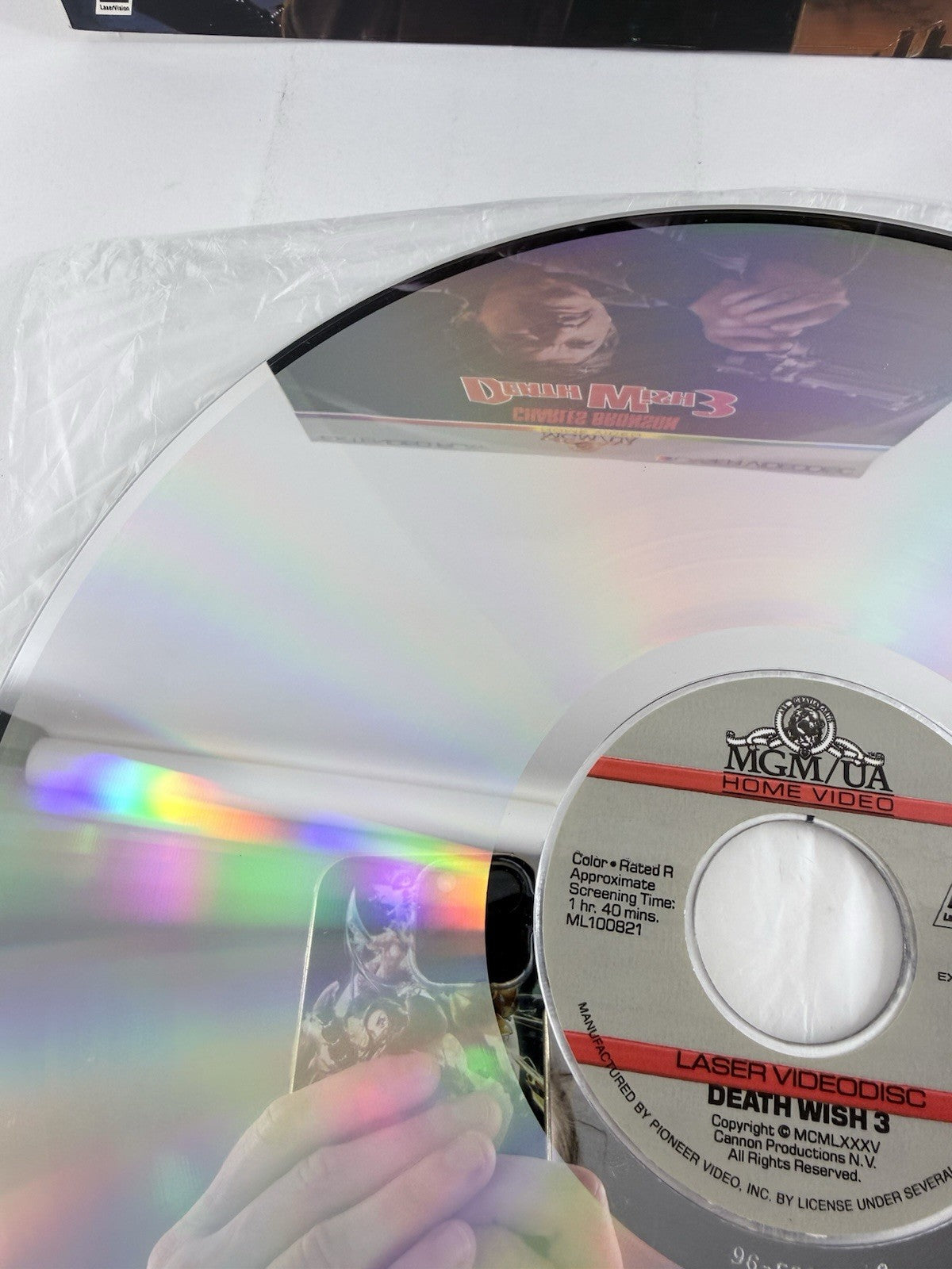 Death Wish 3 (Laserdisc, 1996) Extended Play Charles Bronson Film - Tested