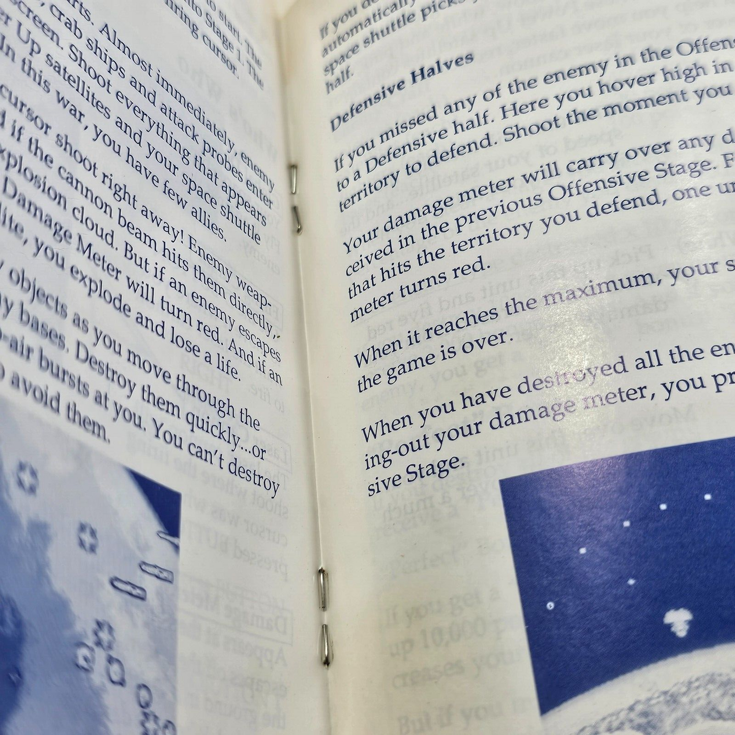 Global Defense (Sega Master System, 1987) Game Case Manual - Tested and Working