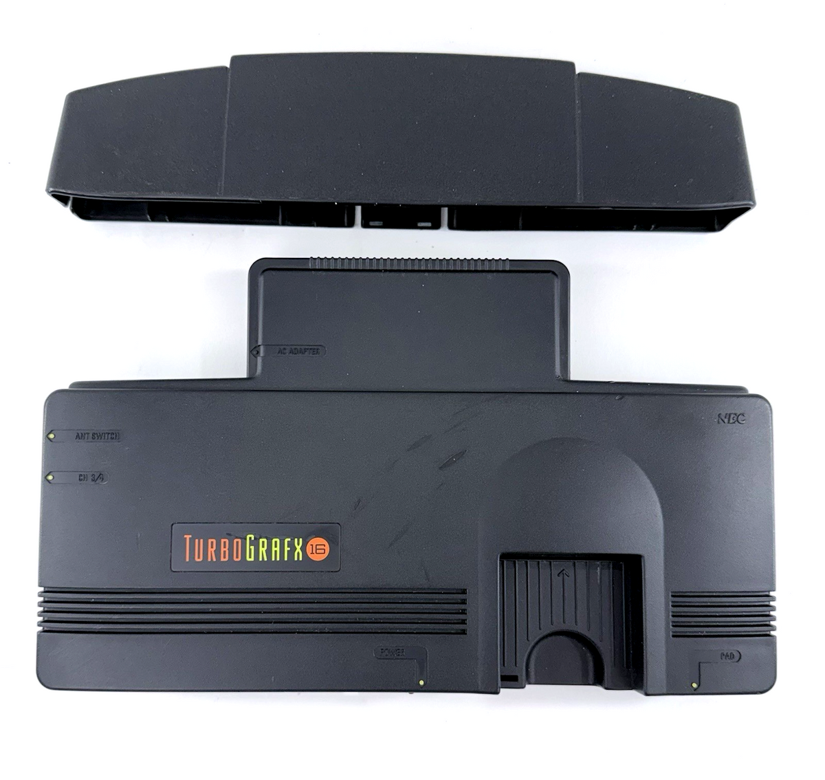 NEC TurboGrafx-16 HES-TGX-01 Console with TurboPad and Cables - Tested & Cleaned