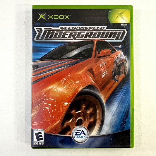 Need for Speed: Underground (Microsoft Xbox, 2003) Game Case Manual Registration