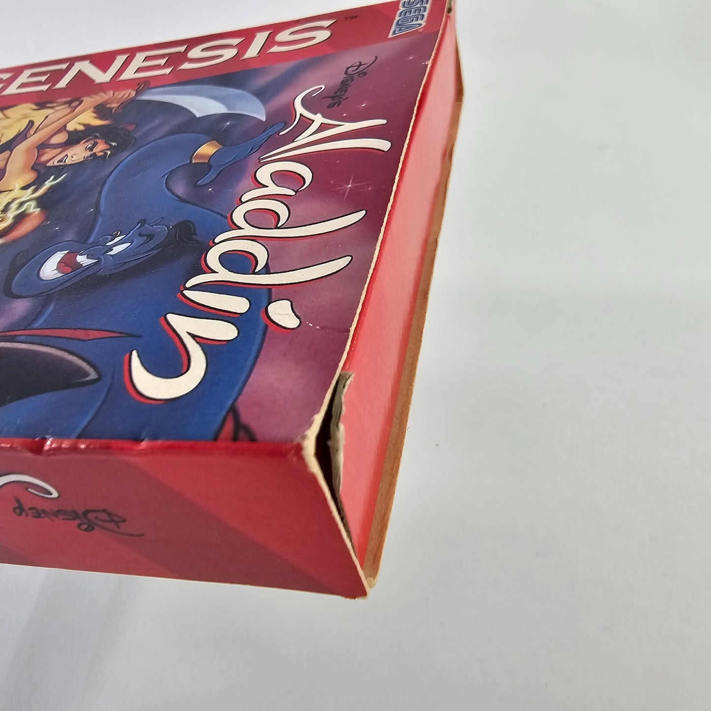 Disney's Aladdin (Sega Genesis, 1993) Game Box Registration Card - Tested