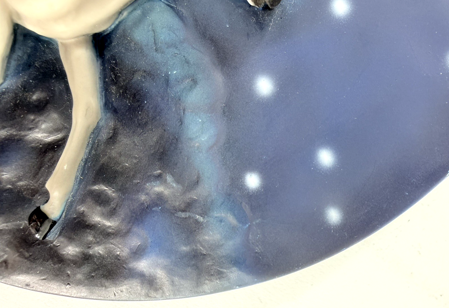 Whimsical 7.5” Moonlit Unicorn Textured Decorative Plate