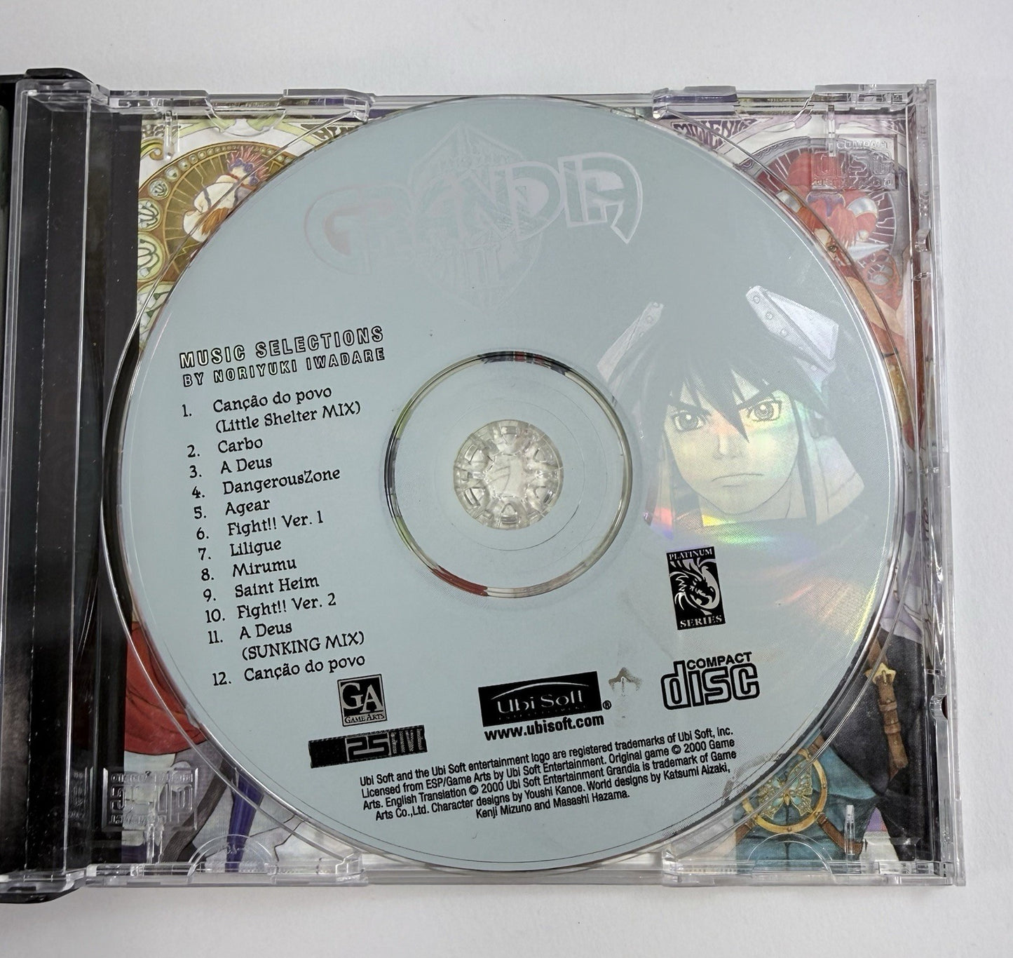 Grandia II (Sega Dreamcast, 2000) Game, Case, Manual, Soundtrack, Registration