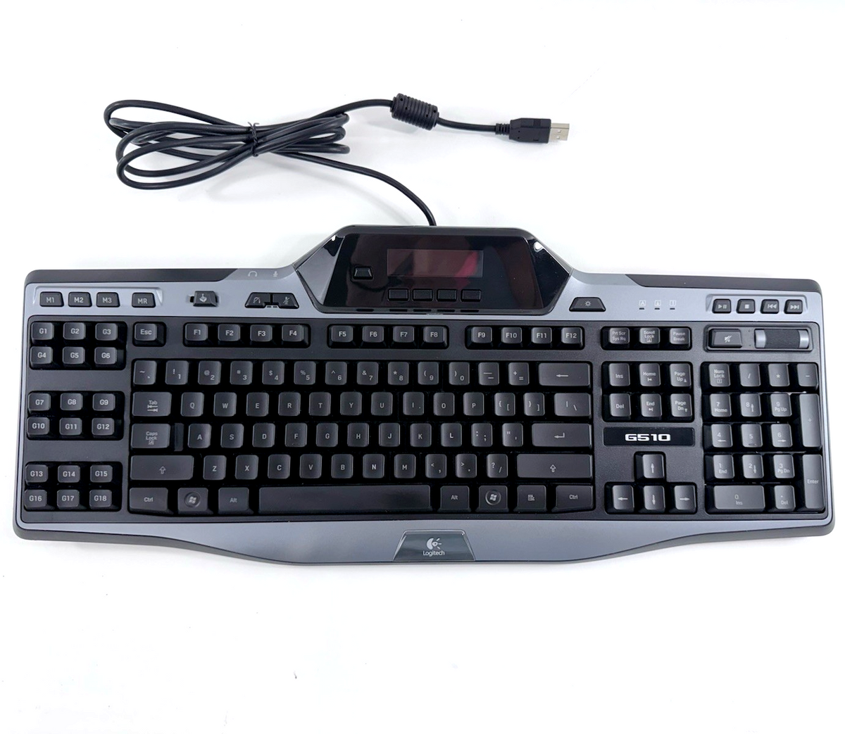 Logitech G510 Y-U0010 Wired USB Gaming Keyboard - Tested And Working