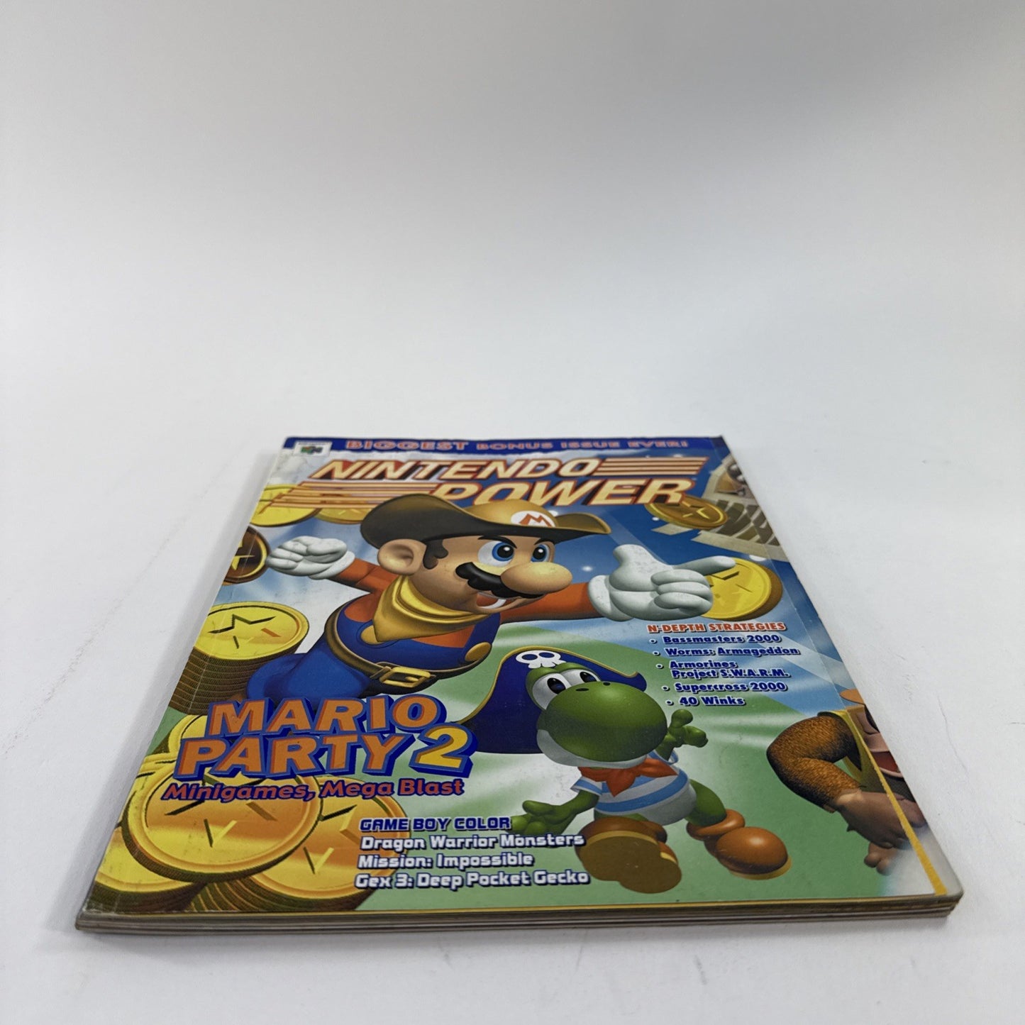 Nintendo Power Magazine Jan. 2000 Vol. 128 Mario Party 2 w/Poster & Comic