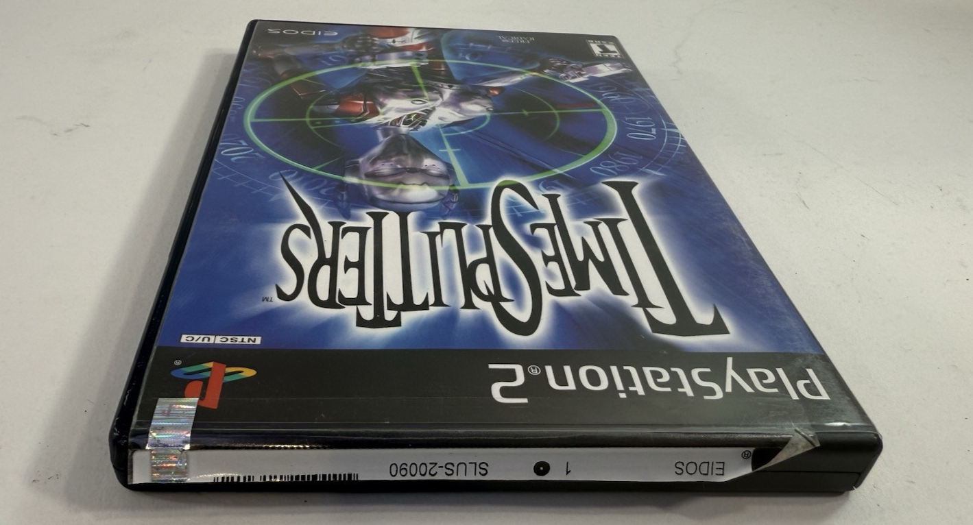 TimeSplitters (Sony PlayStation 2, 2000) Game Case Manual - Tested and Working