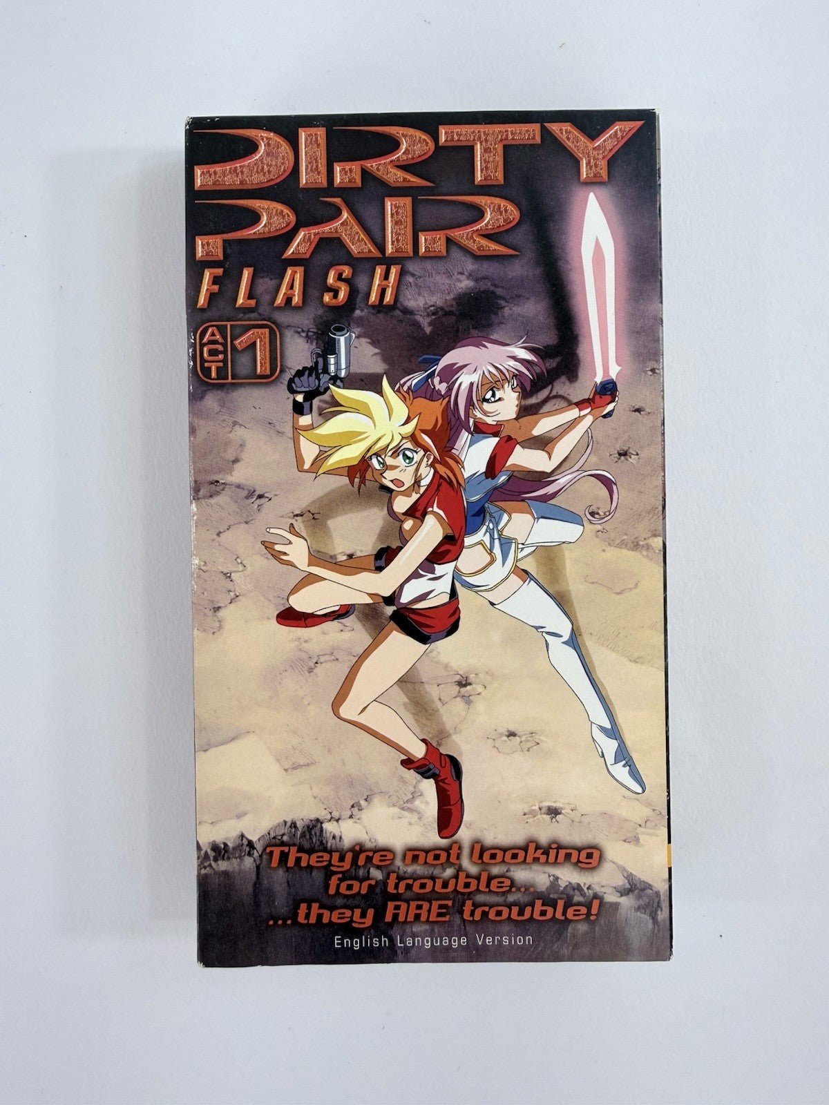 Dirty Pair Flash: Act 1 (VHS, 1998) English Dubbed - Tested and Working