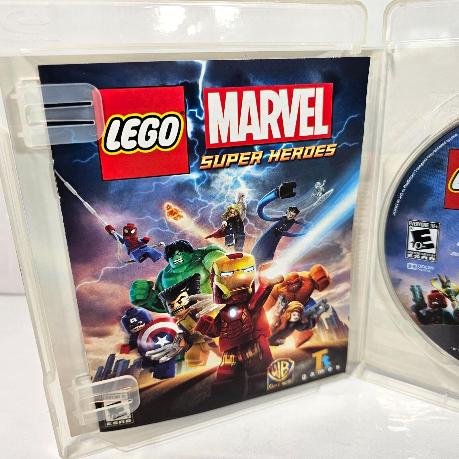 LEGO Marvel Super Heroes (PlayStation 3, 2013) Game Case Manual - Tested