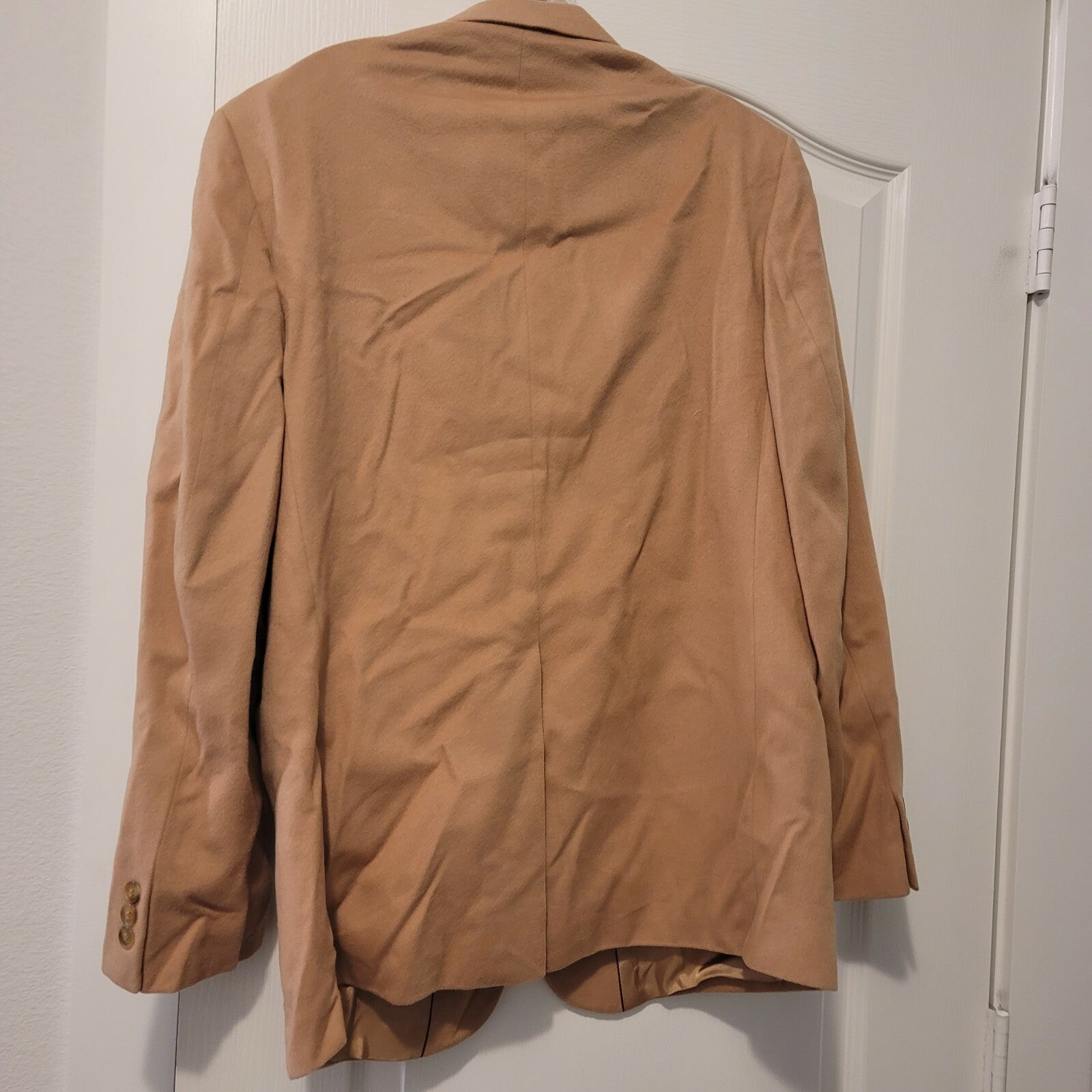 Ron Chereskin Tan Cashmere Blend Jacket Sports Coat Made In Hungary