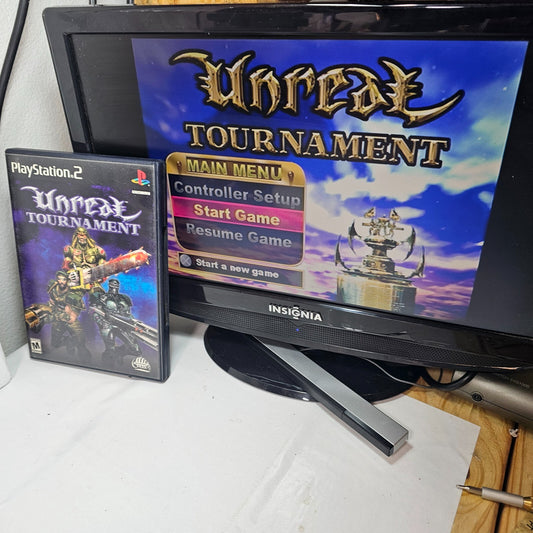 Unreal Tournament (Sony PlayStation 2, 2000) Game, Case, & Manual - Tested