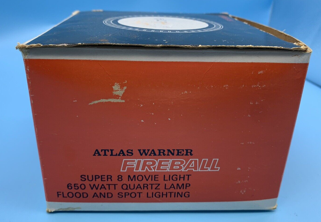 Atlas Warner Fireball Super 8 650 Watt Quartz Lamp Movie Light - Tested