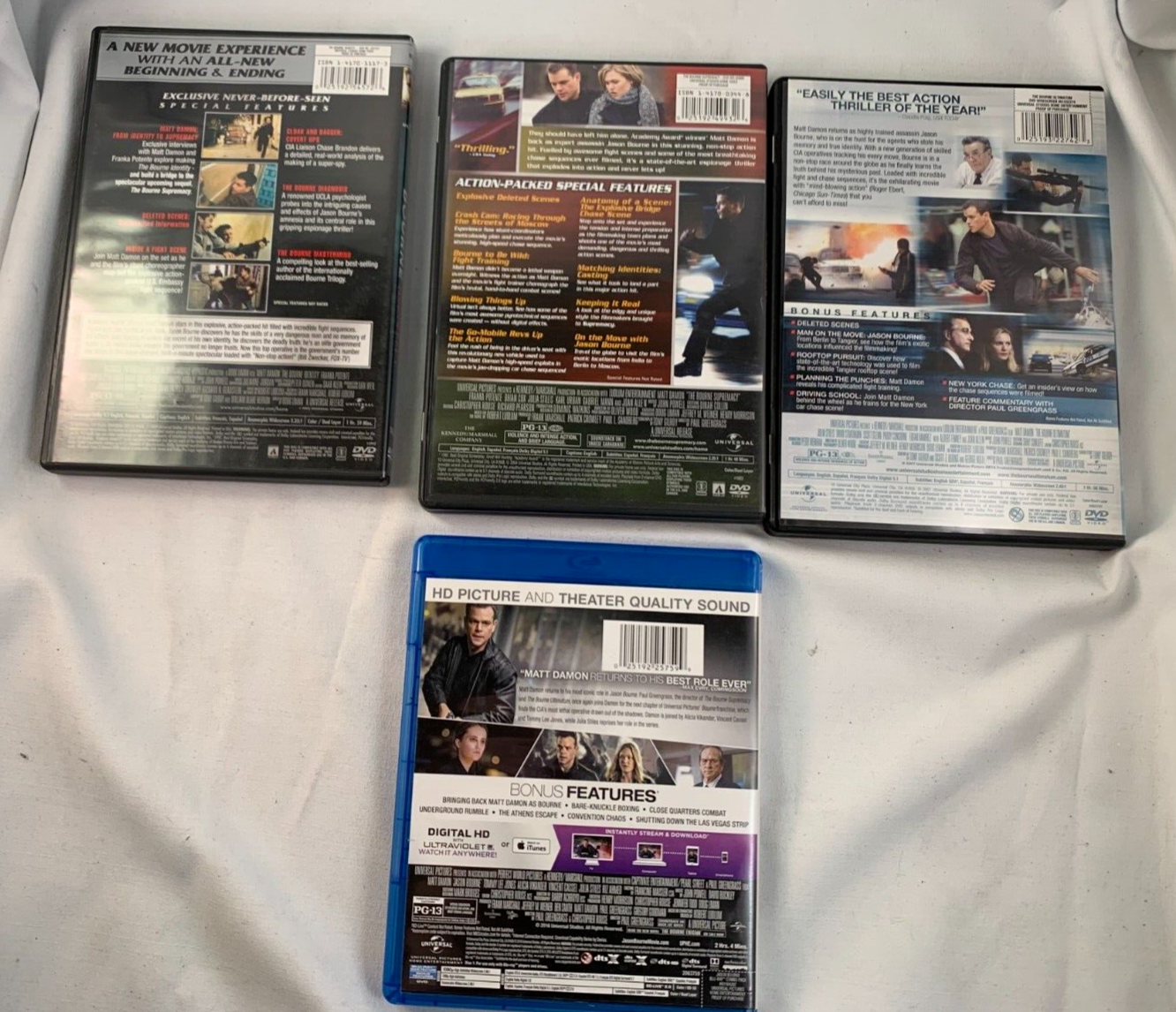 The Bourne Identity (DVD Action bundle) Supremacy/Ultimatum/Jason Bourne