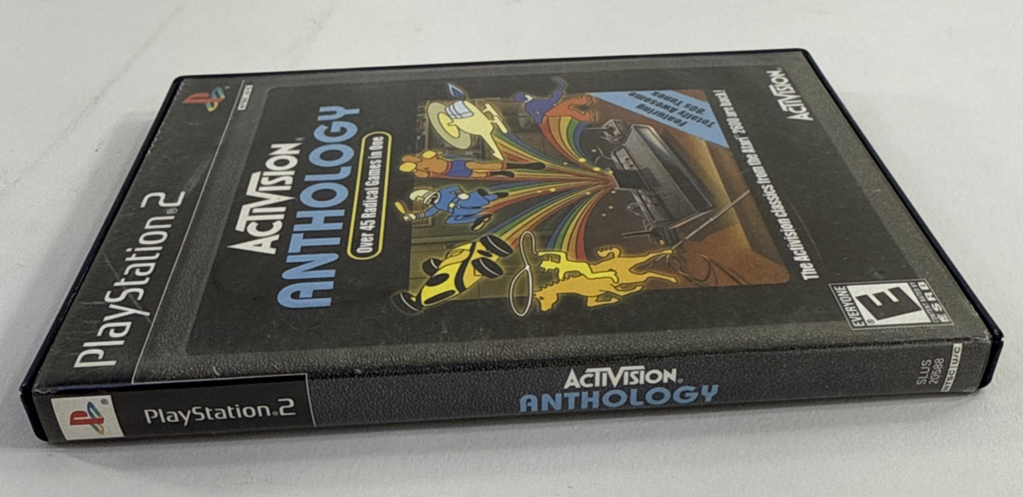 Activision Anthology (PlayStation 2, 2002) Game Case Manual Registration -Tested
