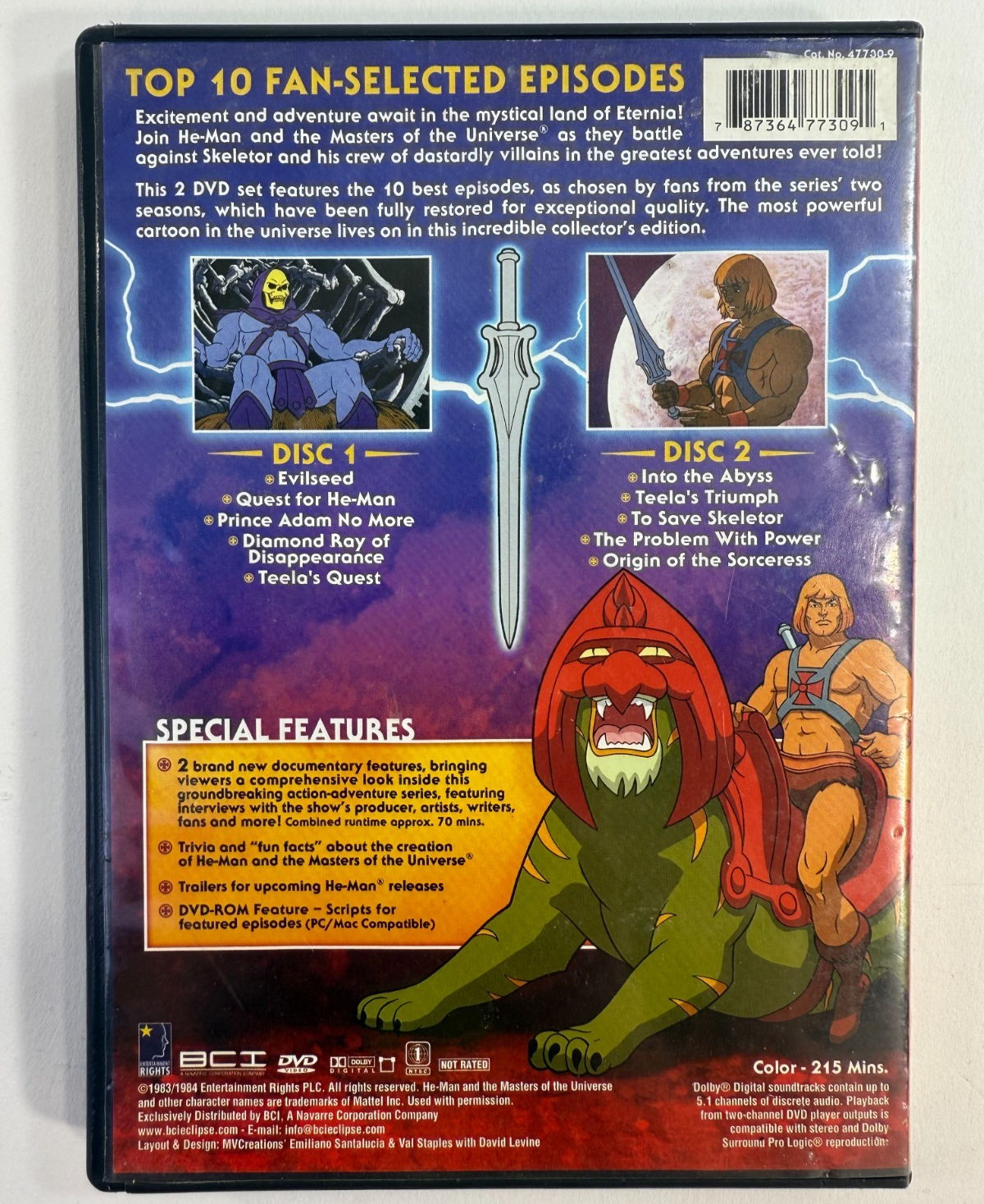 The Best of He-Man and the Masters of the Universe: 10 Episode Collection on DVD