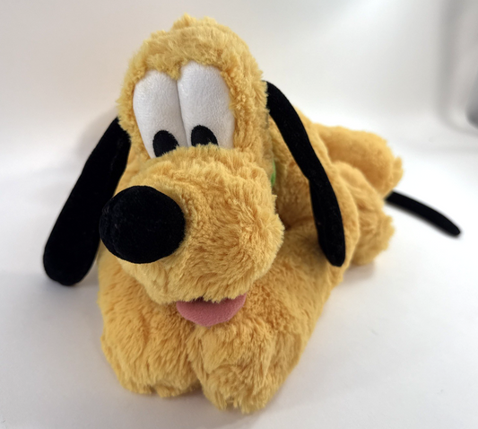 Disney Parks 20" Pluto Plush Laying Down Tongue Out
