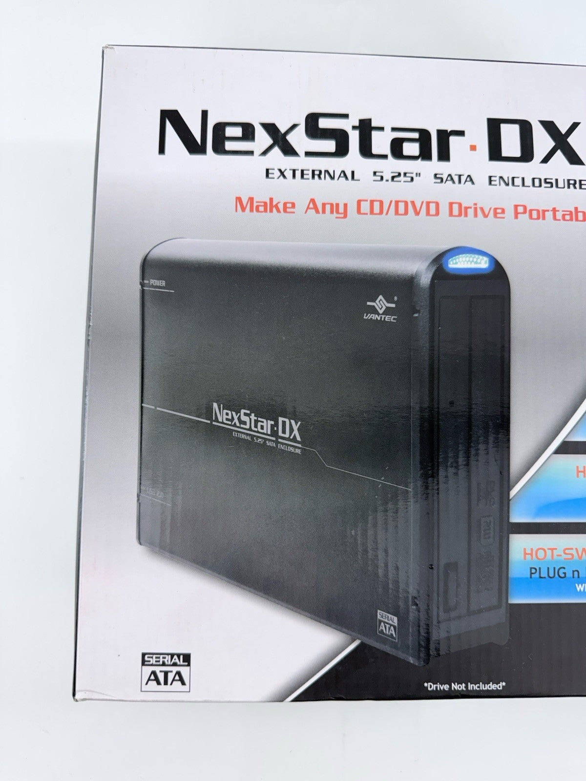 Vantec NexStar DX NST-530S2 External 5.25" USB 2.0 SATA Enclosure - New/Open Box