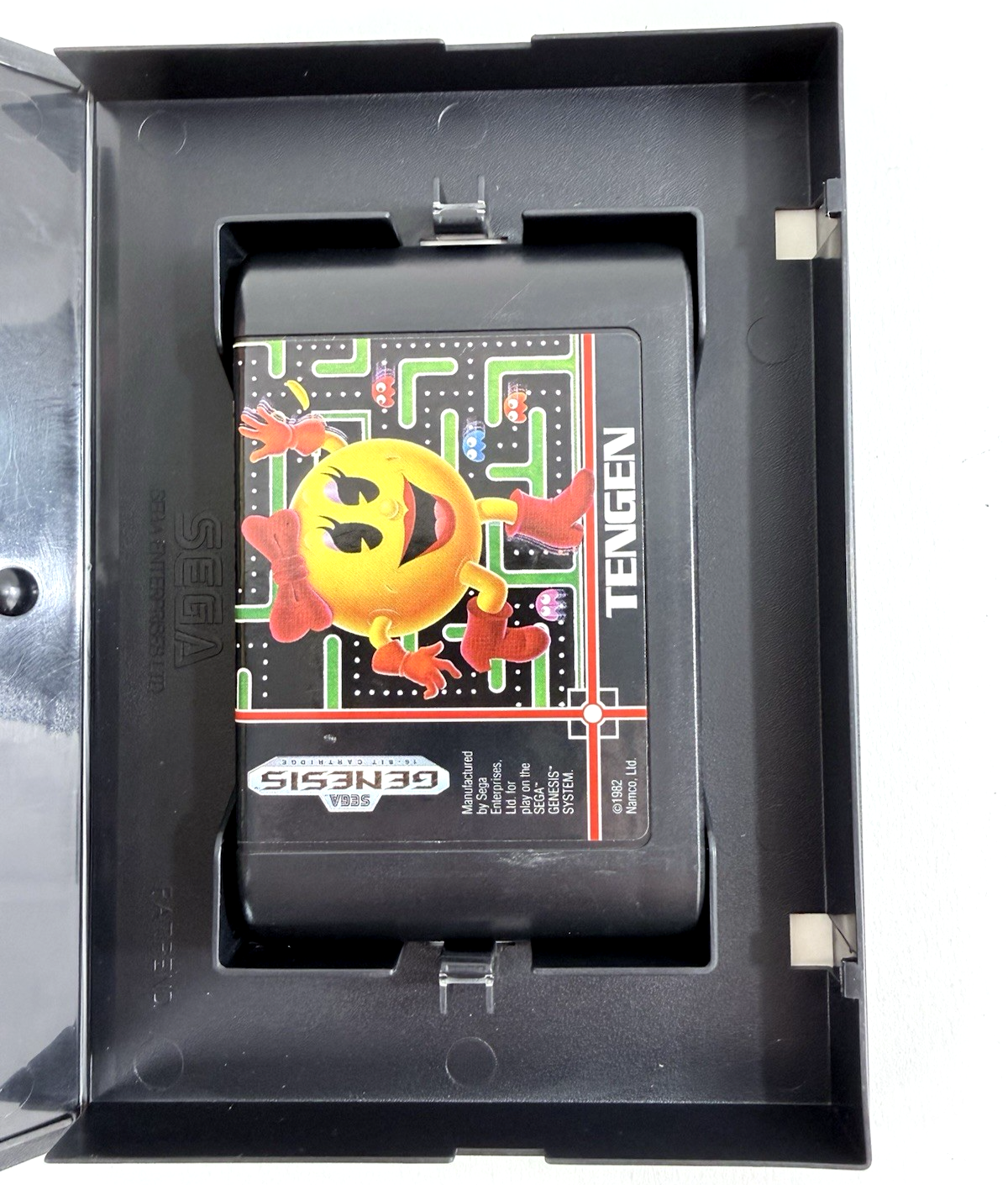 Ms. Pac-Man (Sega Genesis, 1991) Game, Case, Manual - Tested - Read