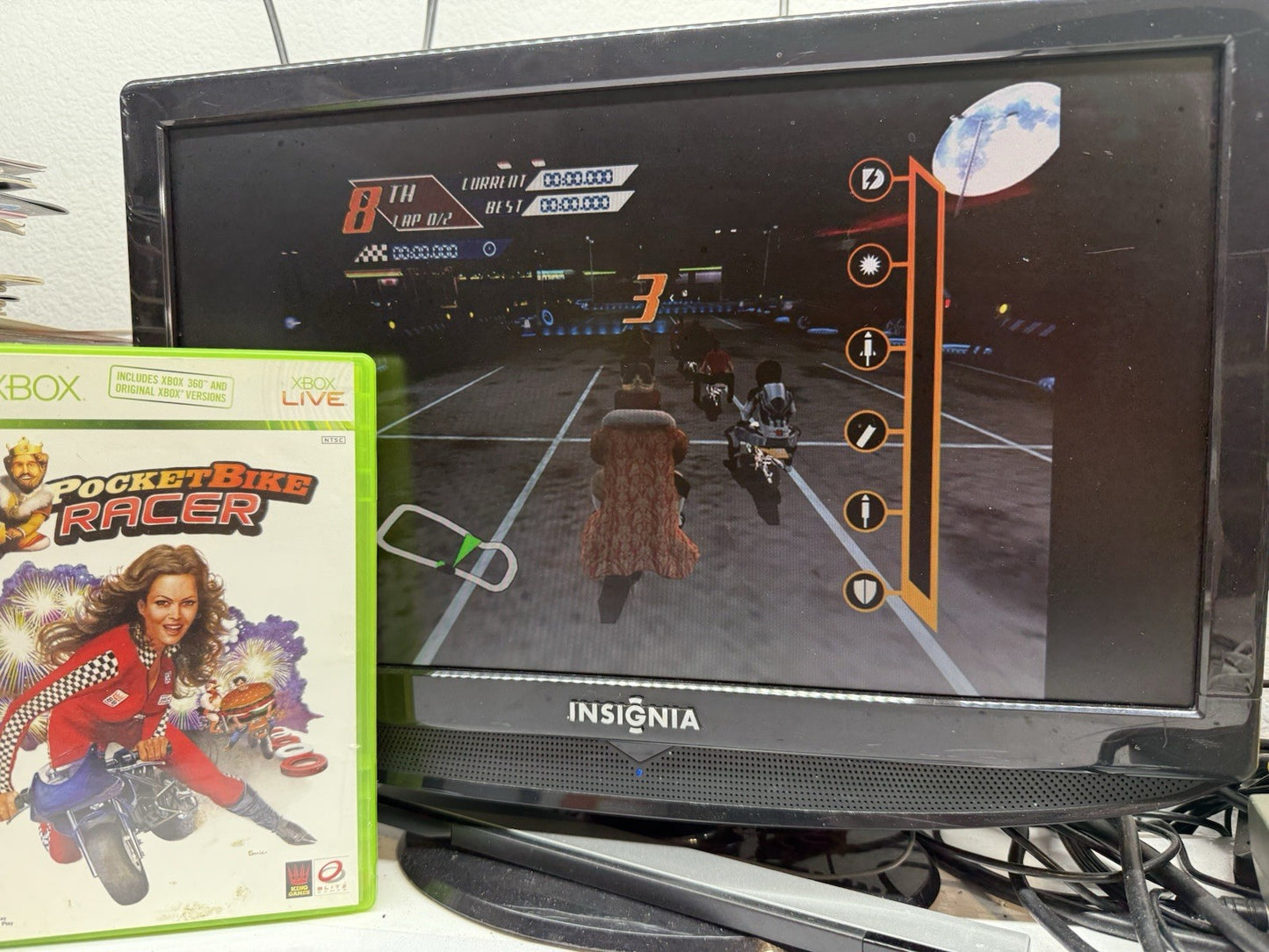 Pocketbike Racer (Microsoft Xbox 360, 2006) Game, Case, Manual - Tested