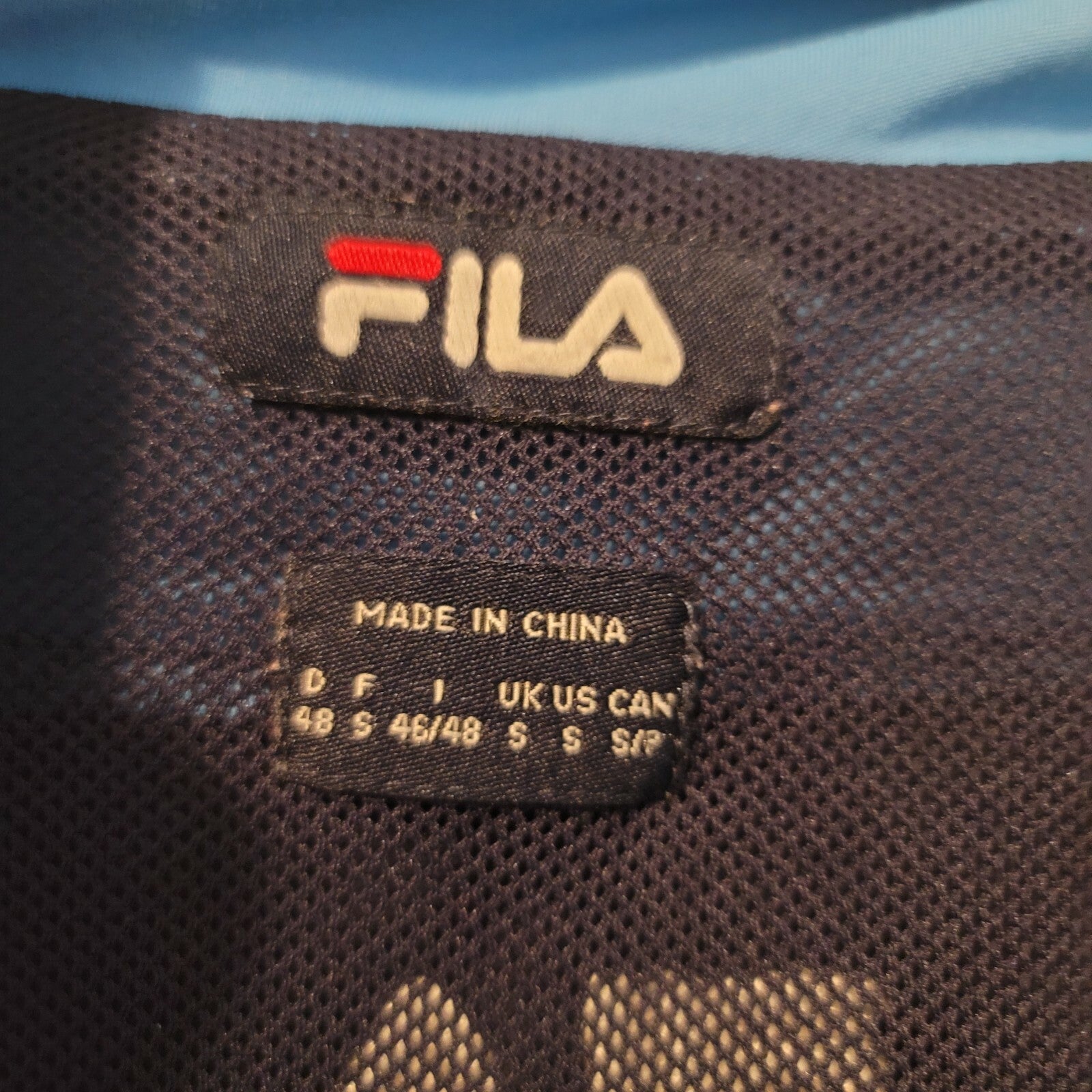 Fila Jacket Vintage Promotional NASDAQ 100 Open Blue 2002 Classic Adult Small 