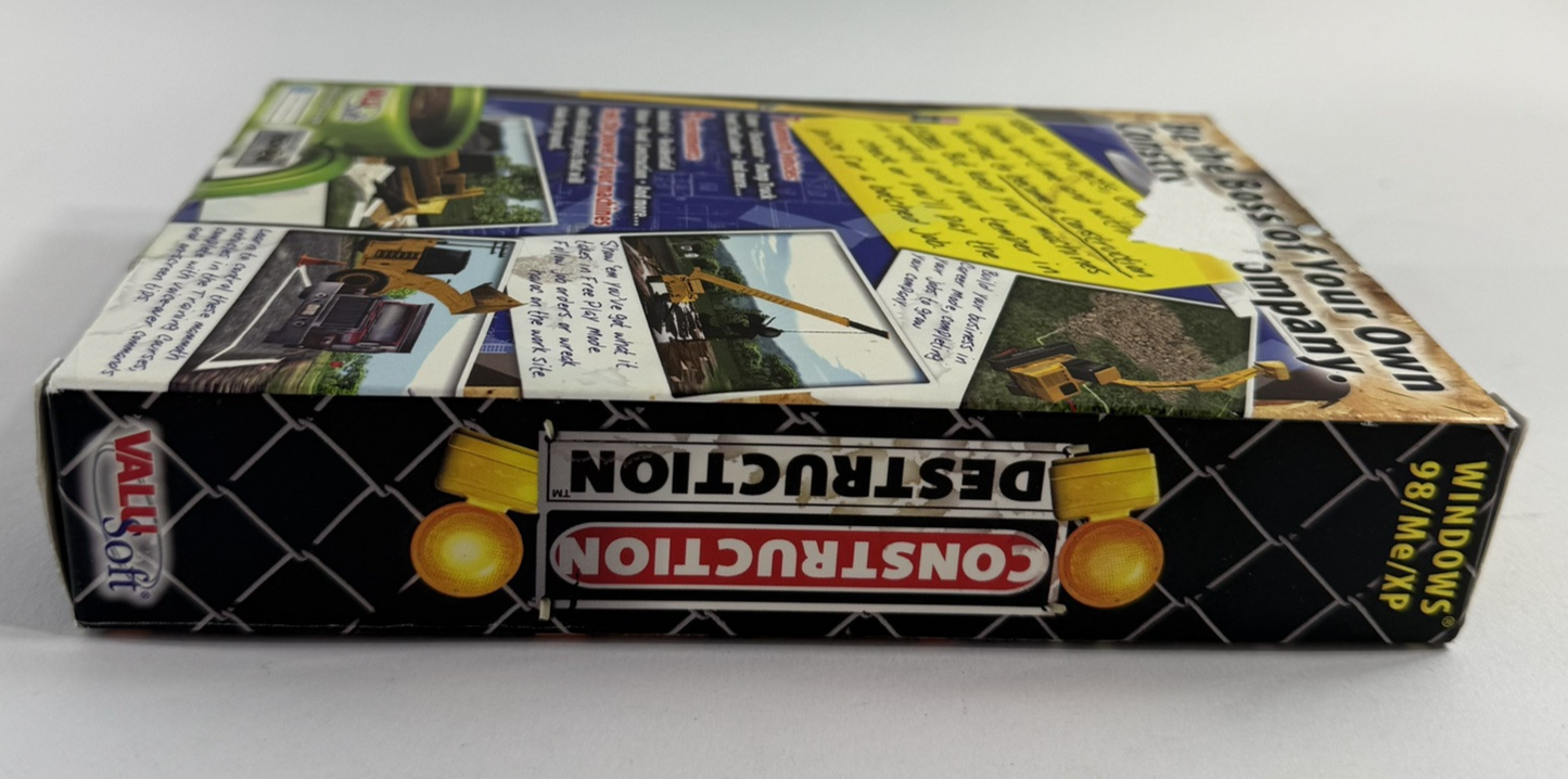 Construction Destruction (PC, 2003) Box Box, Jewel Case, Game Disc, No Manual