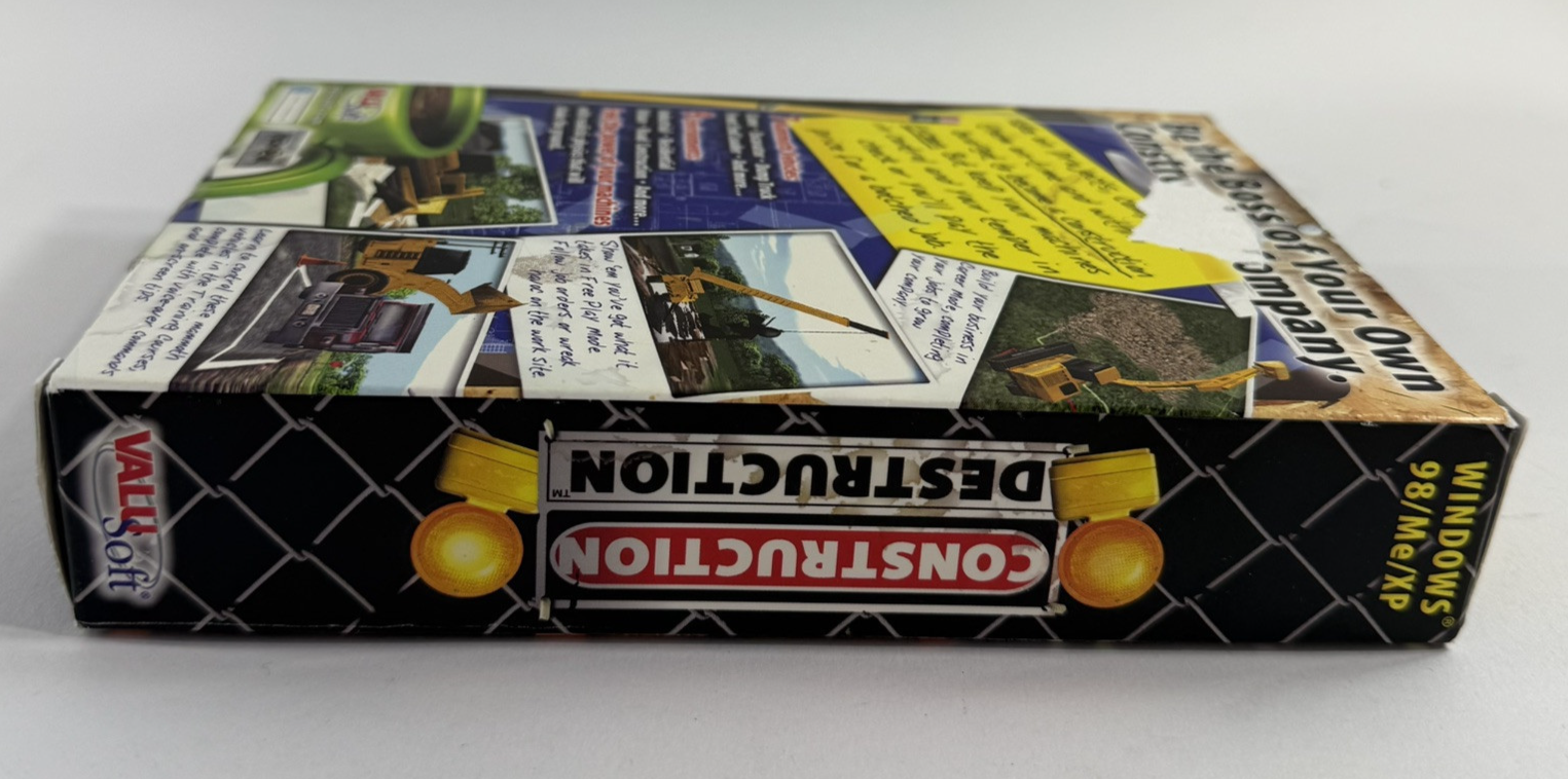 Construction Destruction (PC, 2003) Box Box, Jewel Case, Game Disc, No Manual