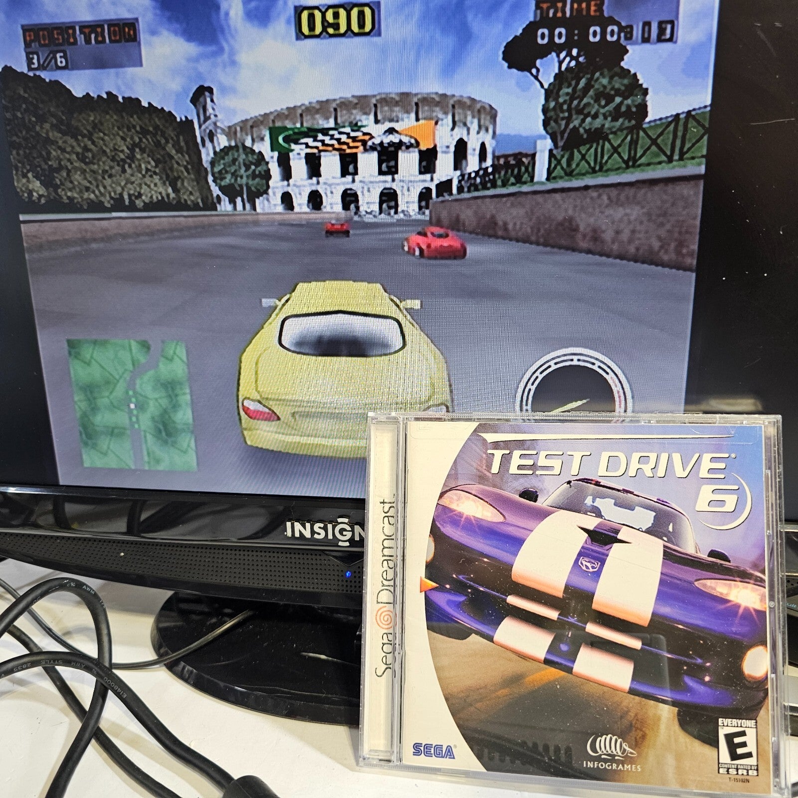 Test Drive 6 (Sega Dreamcast, 1999) Game Case Manual Registration - Tested
