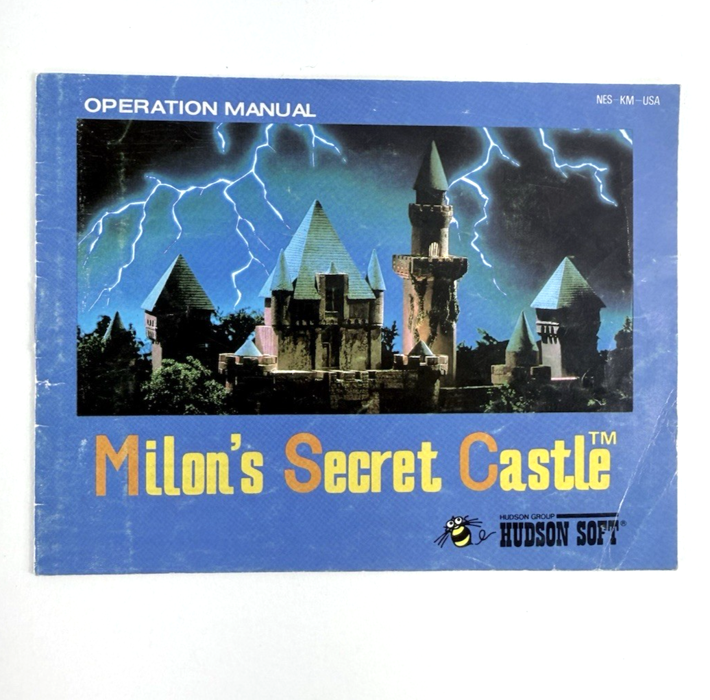 Milon's Secret Castle (Nintendo Entertainment System, 1988) NES Game and Manual