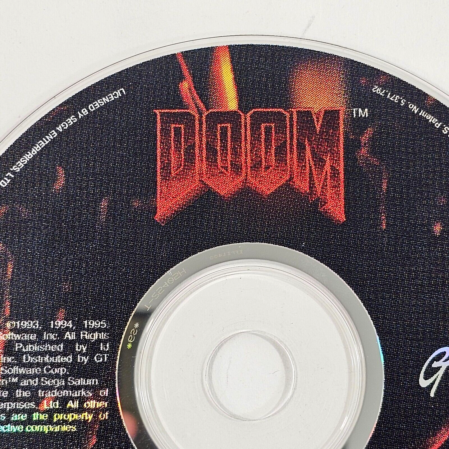 Doom (Sega Saturn, 1996) Game Disc - Tested and Working