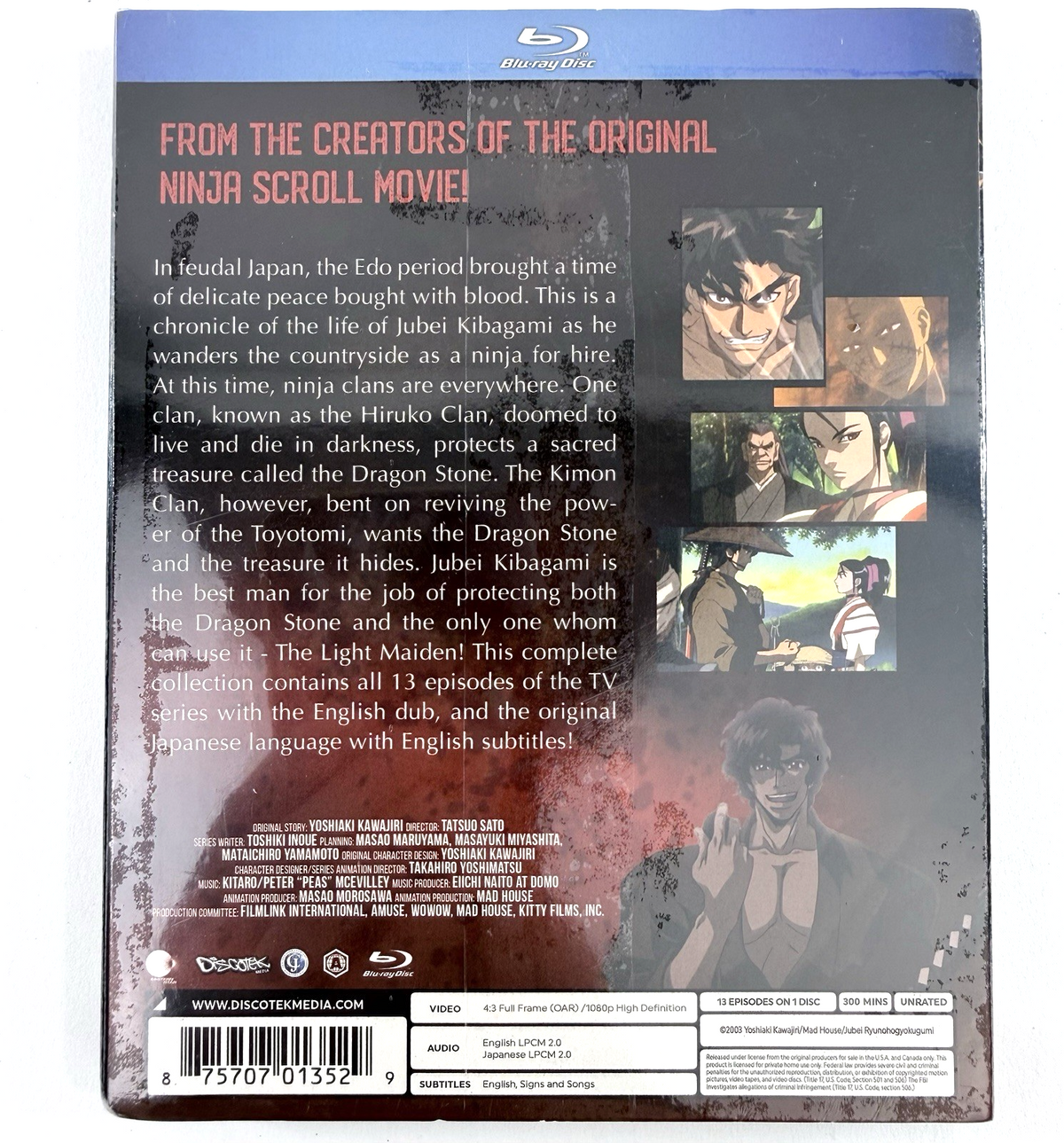 Ninja Scroll: The Series (Blu-ray, 2020) New, Factory Sealed Complete Anime