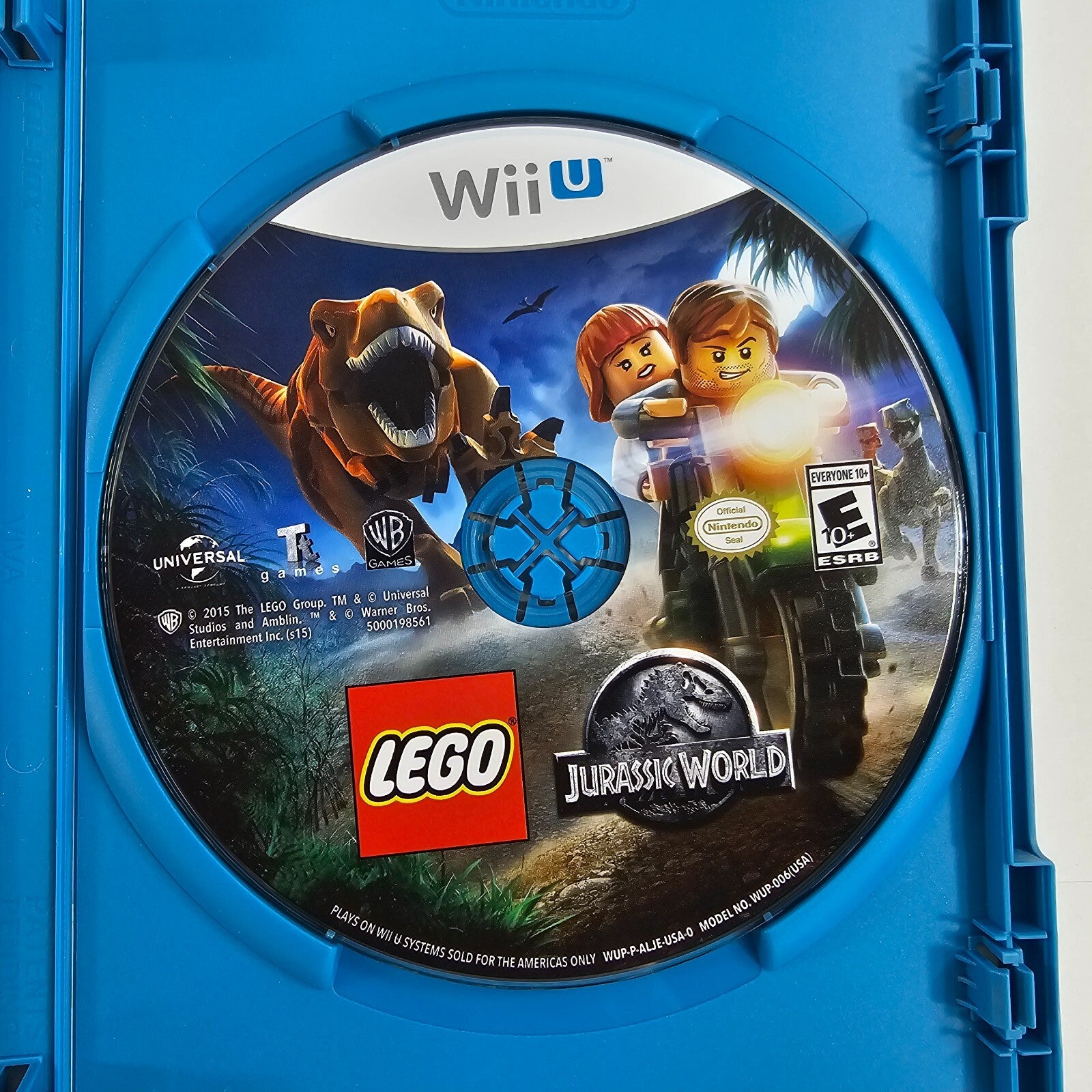 Lego Jurassic World (Nintendo Wii U, 2015) Game Case Manual - Tested and Working
