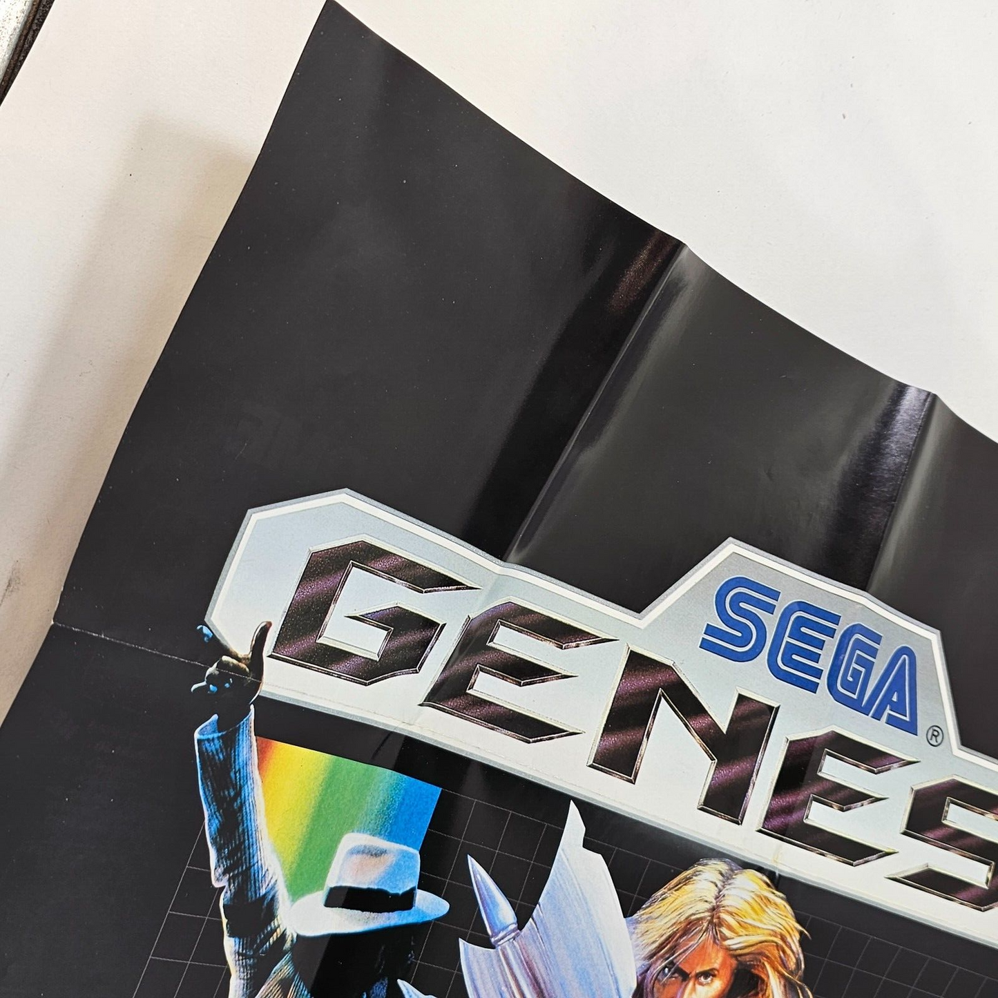 Sega Genesis Original Sega Visions Promo Poster Insert - Video Game Advertising
