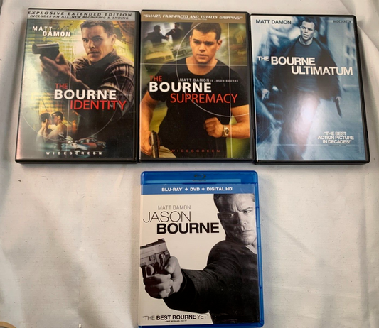 The Bourne Identity (DVD Action bundle) Supremacy/Ultimatum/Jason Bourne