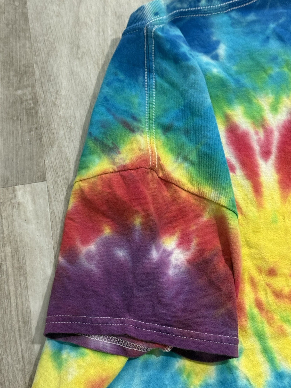 Bob Ross No Mistakes Just Happy Accidents Tie-Dye Adult Medium T-Shirt