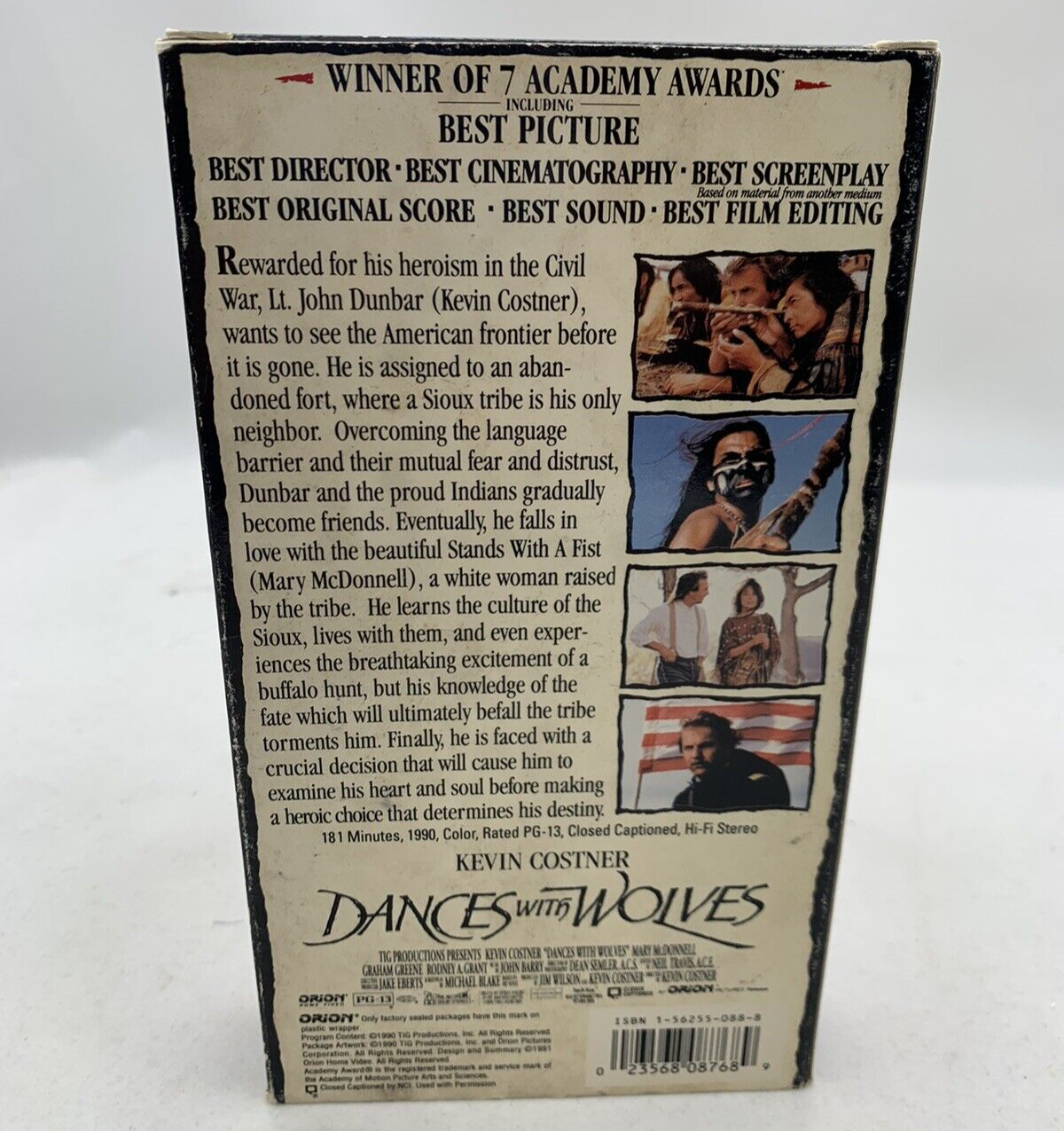 Dances with Wolves (VHS, 1993) - Tested and Working