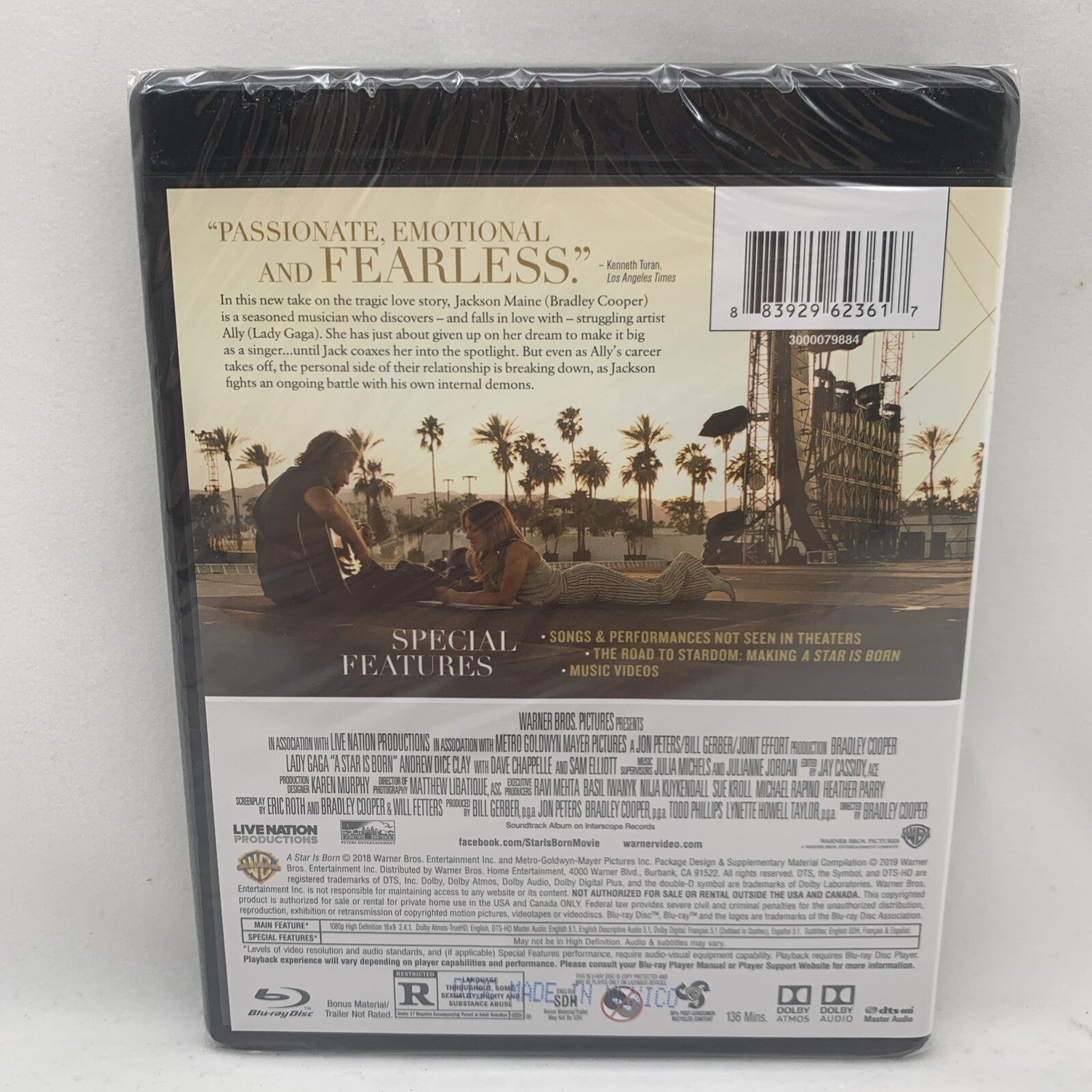 A Star Is Born (Ultra HD, 2018) New, Factory Sealed