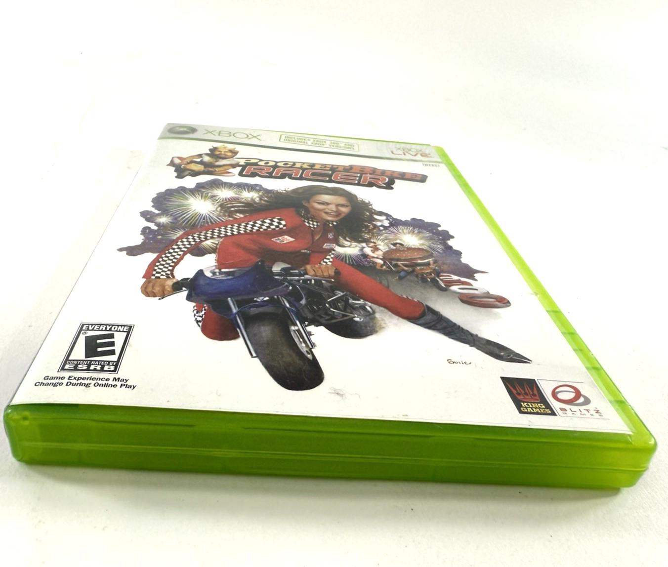 Pocketbike Racer (Microsoft Xbox 360, 2006) Game, Case, Manual - Tested