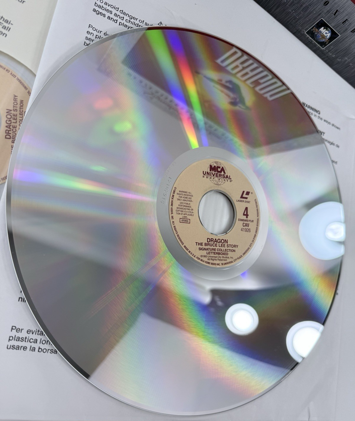 Dragon: The Bruce Lee Story (Laserdisc, 1995) Signature Letterboxed Edition