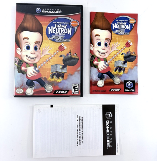 Jimmy Neutron: Boy Genius Jet Fusion GameCube Case, Manual and Insert Only