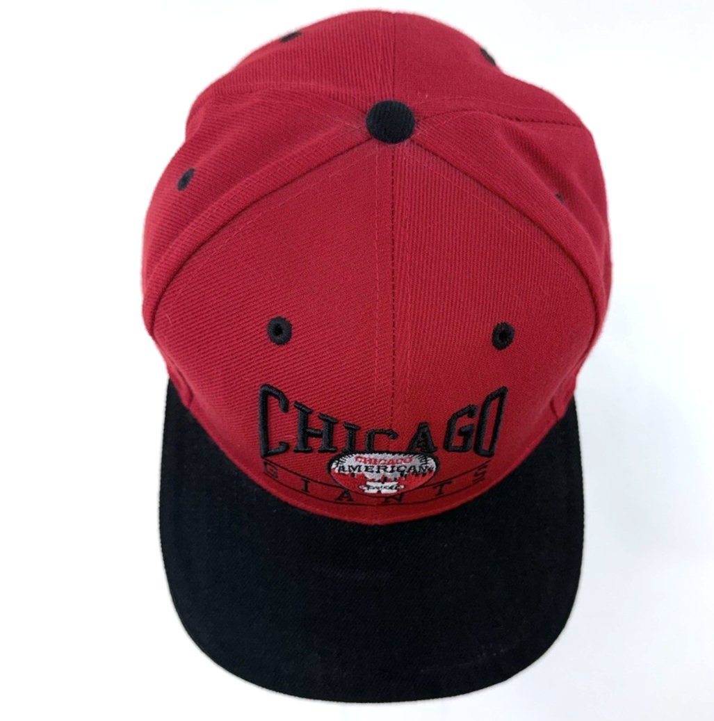 J. W. Nostalgic Fields Chicago Giants The Negro League Red/Black Snapback Cap