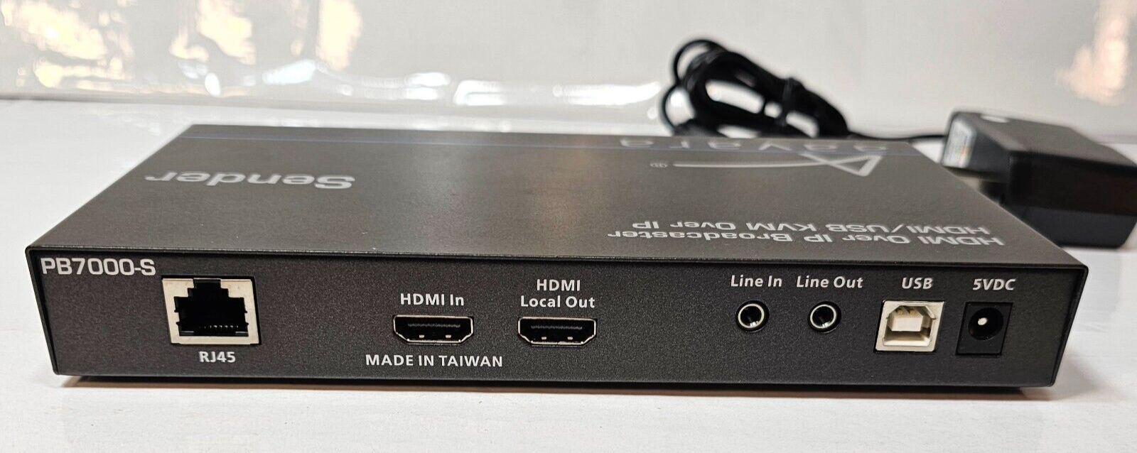 Aavara Sender PB7000-SE HDMI Over IP Broadcaster HDMI/USB KVM no AC-adapter req.