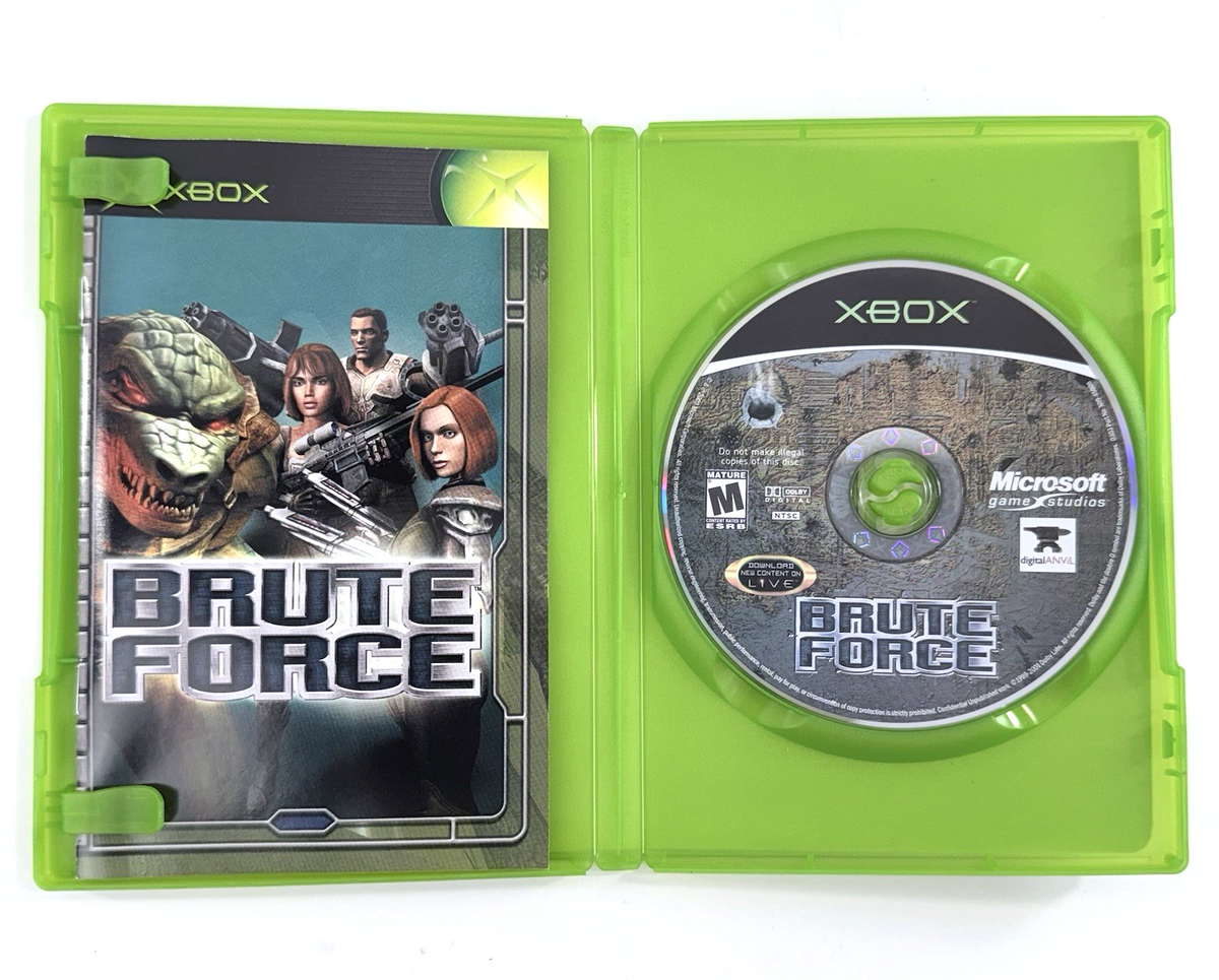 Brute Force (Microsoft Xbox, 2003) Game Case & Manual - Tested and Working