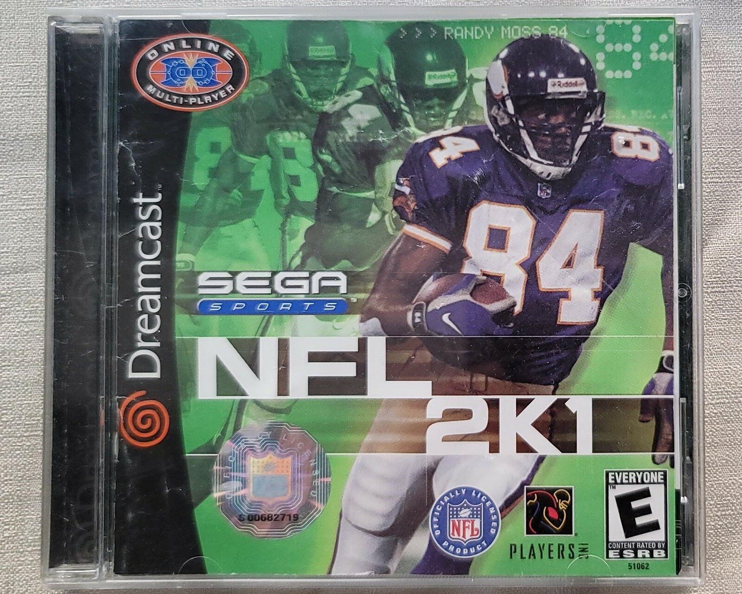 NFL 2K1 (Sega Dreamcast, 2000) Game Case Manual - Tested