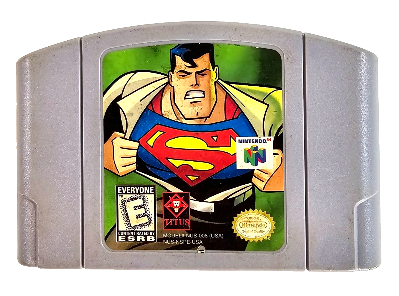 Superman (Nintendo 64, 1999) Game Cartridge - Tested and Working