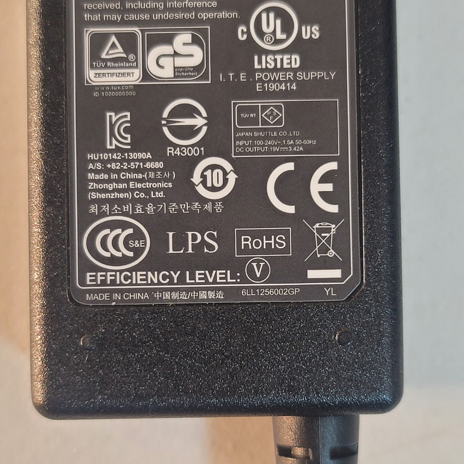 FSP Power Adapter ST065-19AD 19V 3.42A 65W FSP065-REC w/Cord