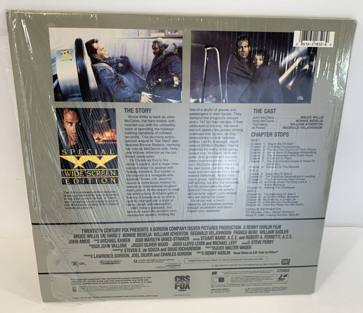 Die Hard (Widescreen Laserdisc Bundle) Die Hard 2/Die Hard 3 -  Tested