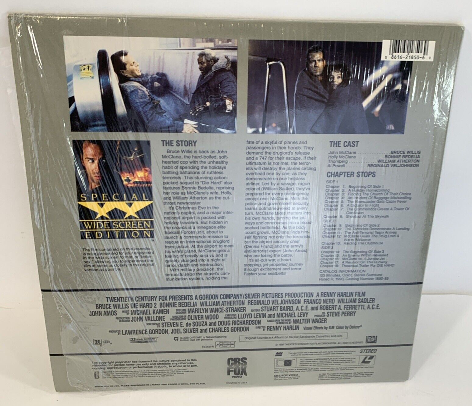 Die Hard (Widescreen Laserdisc Bundle) Die Hard 2/Die Hard 3 -  Tested