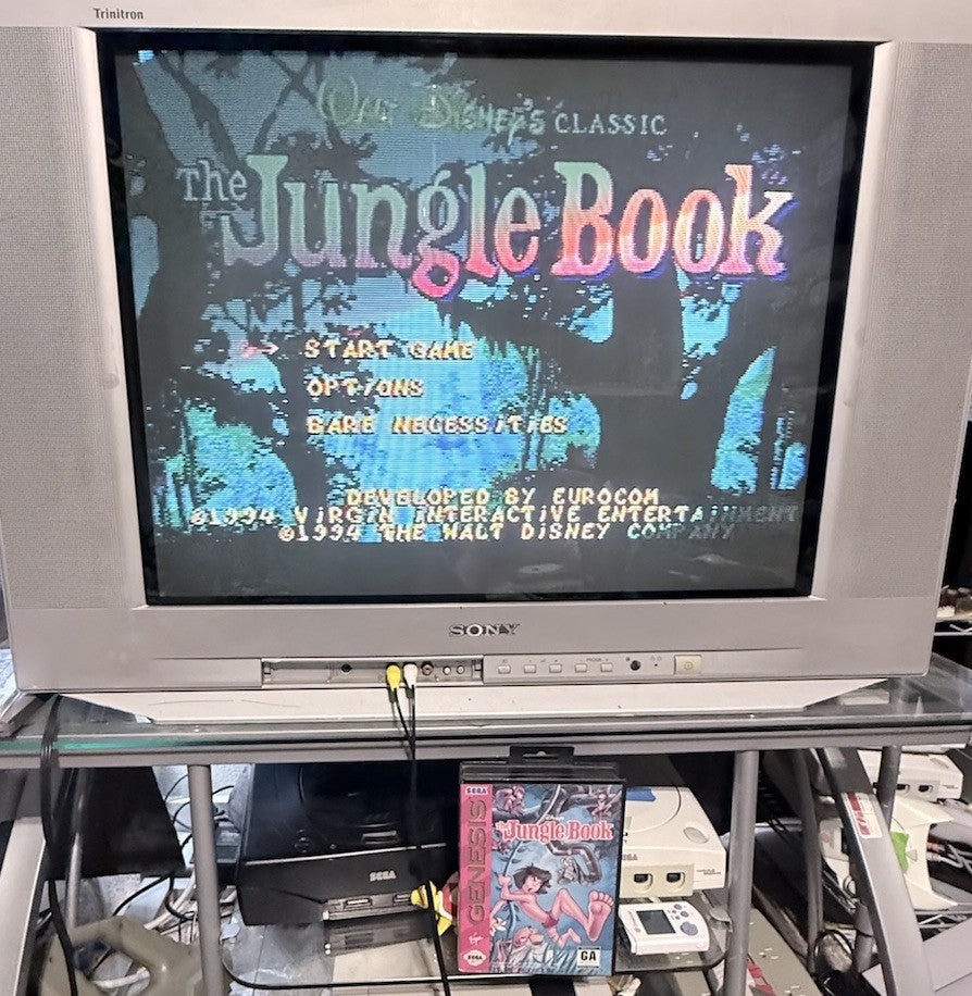 Disney's The Jungle Book (Sega Genesis, 1994) Game and Case - Tested and Working