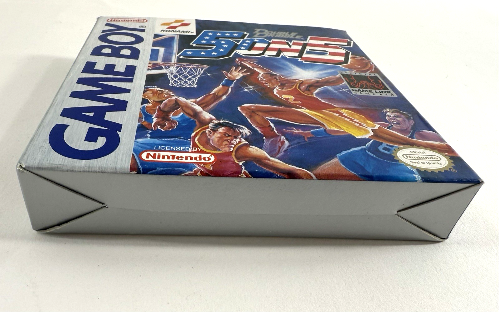 Double Dribble 5 on 5 (Nintendo GameBoy, 1991) Game Box Manual Inserts Reg. Card